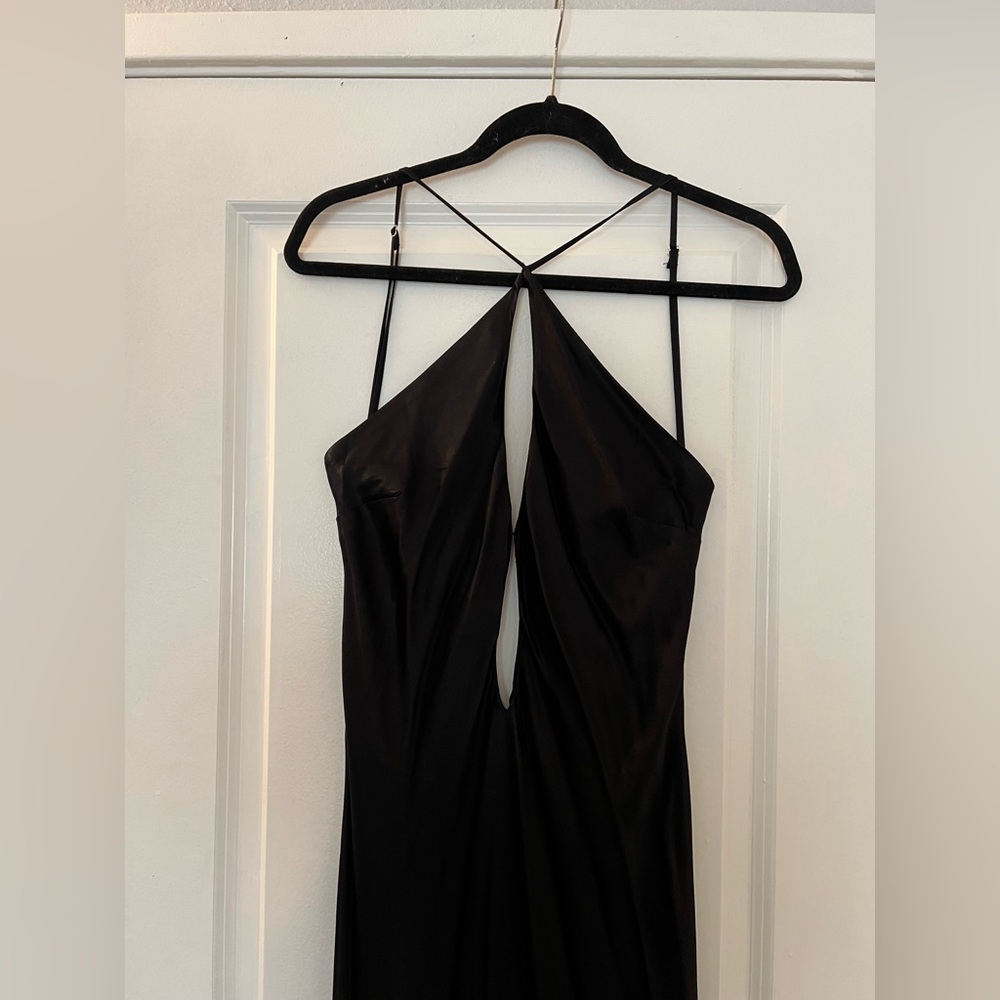Meshki New with Tags Black Cutout Evening Dress